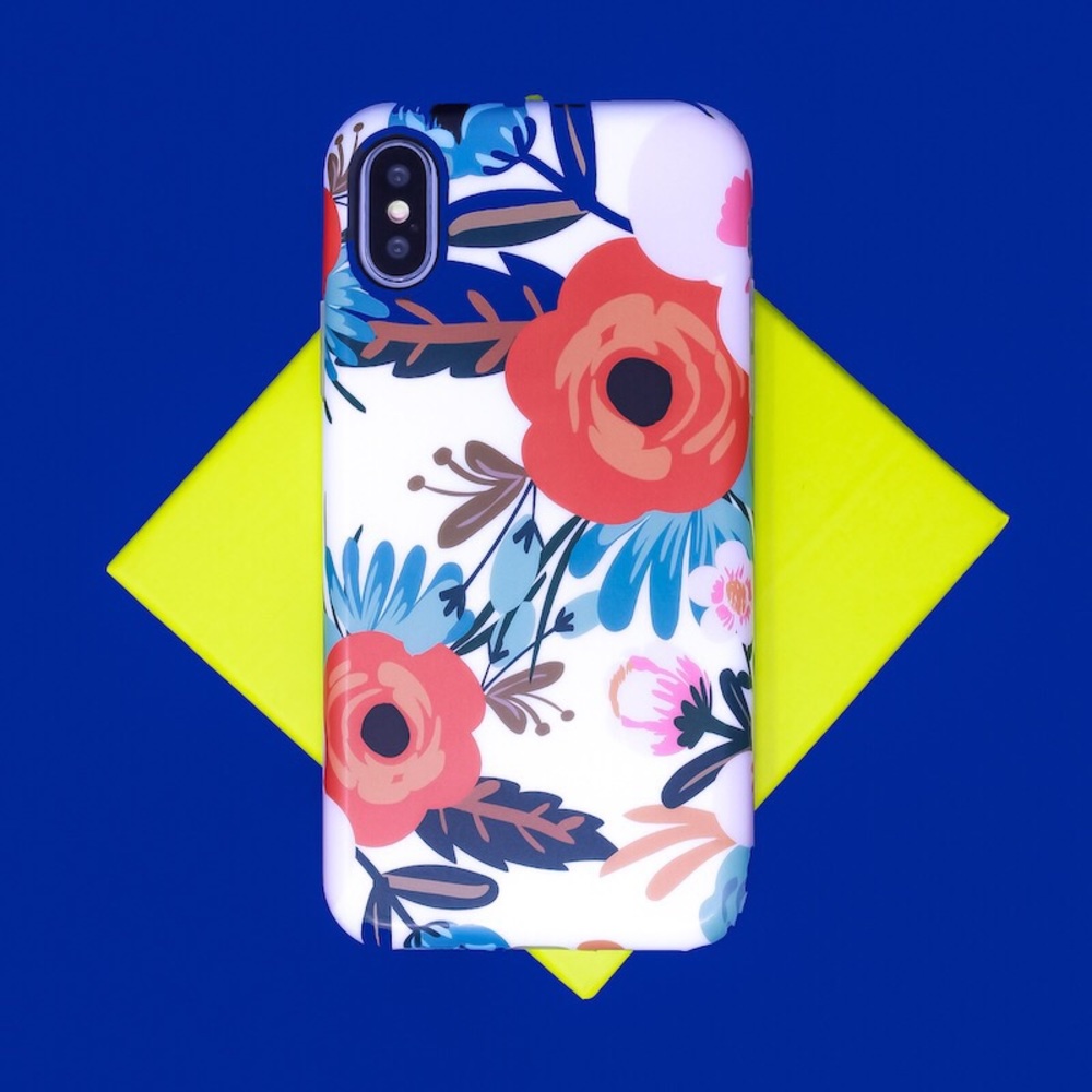 White Floral iPhone Case